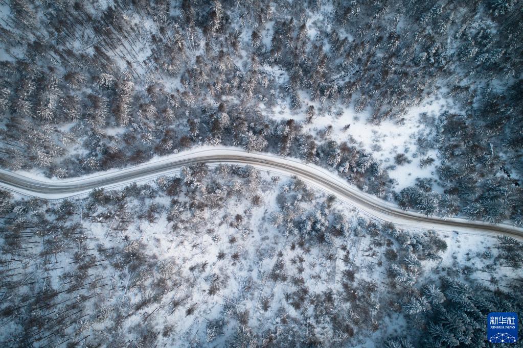 陕西宁陕：雪后风光